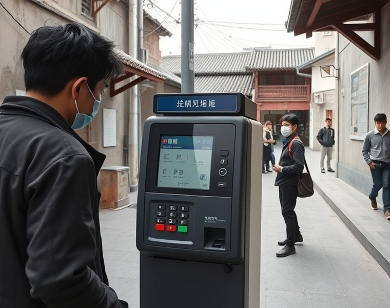 点検後 — カードリーダーを保護し、端末は稼働へ戻っています。